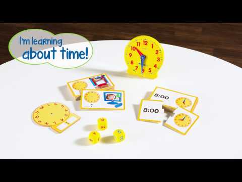 Відео огляд Дитячий навчальний набір "Вивчаємо час", Learning Resources