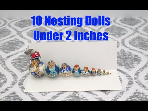 My Nesting Doll Collection #0026 – Mini Russian Family (10 Dolls Total)