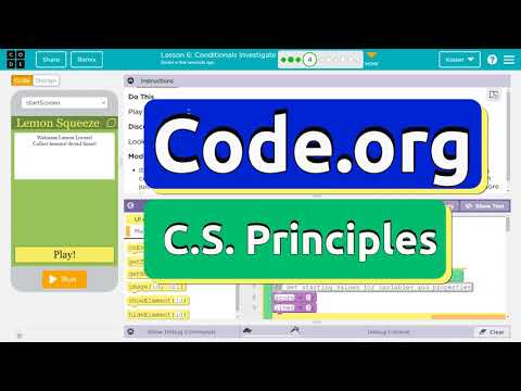 Code.org Lesson 6.3 Conditionals Investigate | Tutorial and Answer | Unit 4 CS Principles