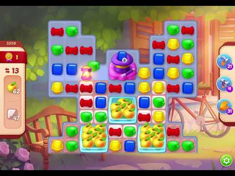 HomeScapes Level 3258 no boosters (15 moves)