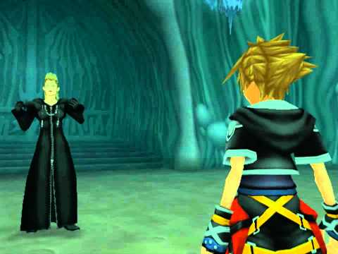 Kingdom Hearts II, English cutscene: 174 - Fighting Against Demyx - HD 720p
