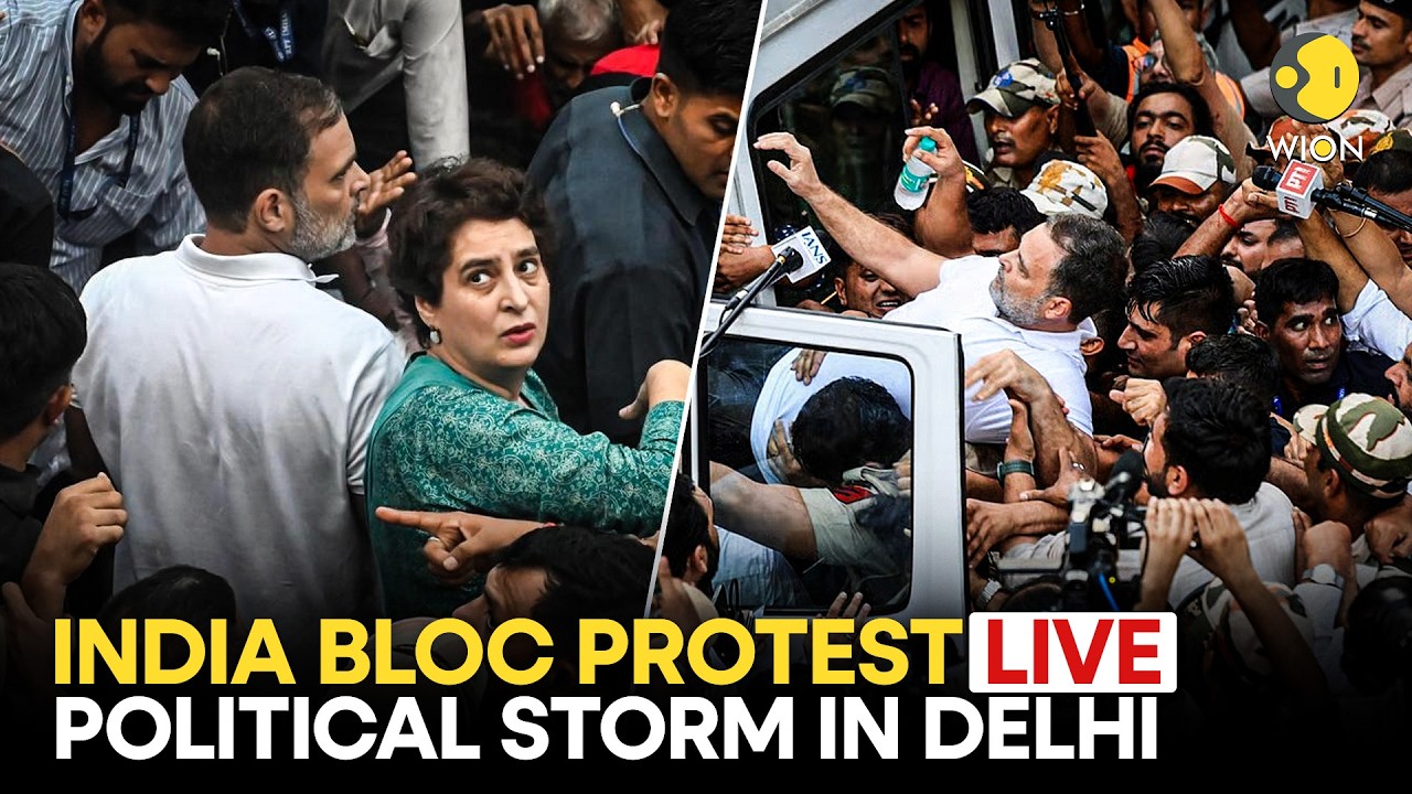 India Bloc Protest LIVE: Rahul Gandhi, Priyanka And Opposition Stages Massive Protests On Day 4