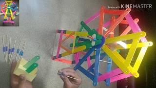 how to make mini Ferris wheel(asmani jhoola) with 