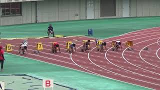 2020年埼玉県陸上競技選手権大会　男子100m予選６組　西郷、齋藤、利田