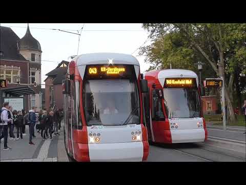 #54 Straßenbahn und Bus in Krefeld-Bockum - 27.09.2017
