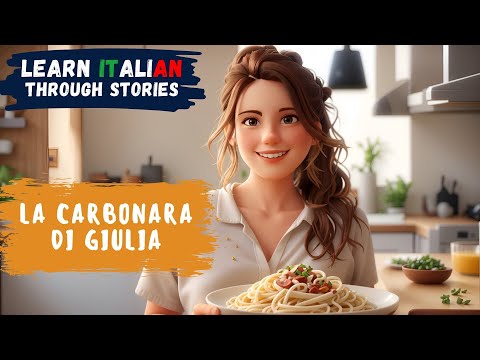 Learn Italian Through Stories | La Carbonara di Giulia 👧🏾 | Daily Italian Practice Beginner Level ⭐