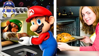 Mario Cooks a Thanksgiving \Turkey\