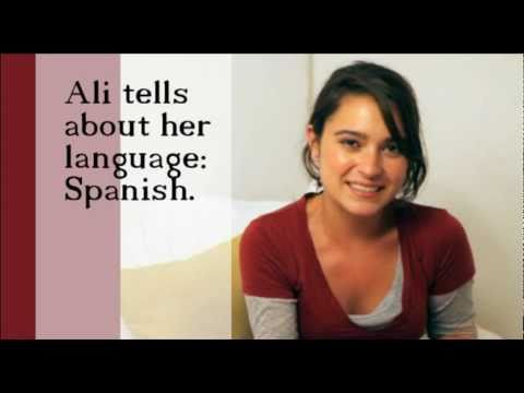 Ali tells about her language: Spanish (no subs)