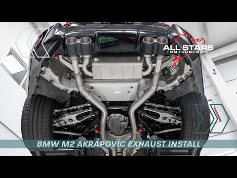BMW M2 G87 Akrapovic Slip-On Titanium Exhaust DIY intall and sound