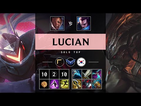 Lucian Top vs Yasuo - KR Diamond Patch 25.12