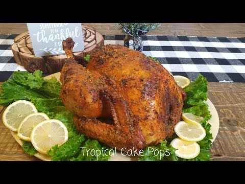 Roast Turkey with Tropical Marinade for Thanksgiving