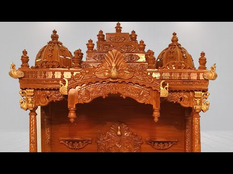 Modern Teakwood Temple Design For Home - Video