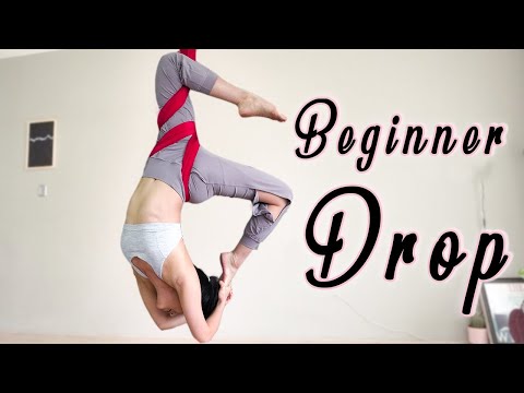 A Beginner Drop you can do on Aerial Hammock | Aerial Dance