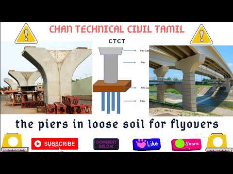 how are piers built in loose soil for flyovers|piers and abutment construction|CTCT|Chandru Civil