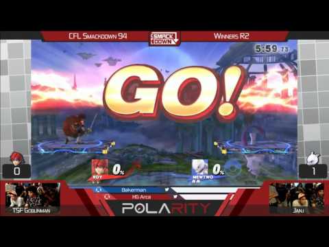 CFL Smackdown 94 WiiU Arcadian - TSF Goblinman (Roy) vs Janj (Mewtwo) - Winners R2