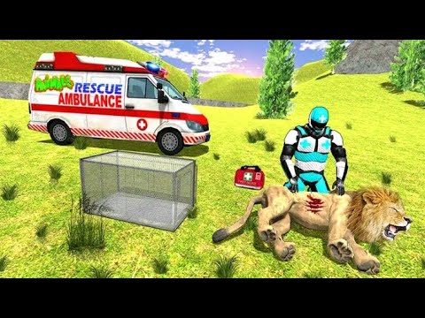 Animals ambulance Rescue driving simulator -ambulance rescue game  android gameplay.