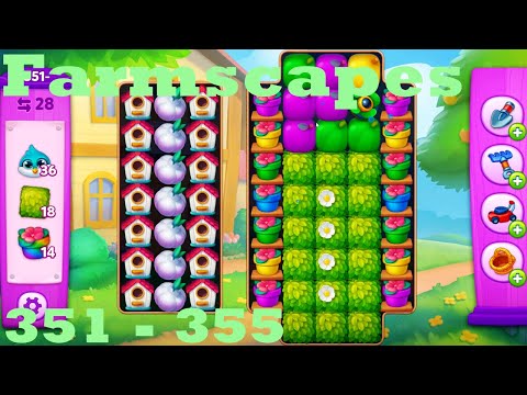Farmscapes Level 351 - 355 HD Gameplay Walkthrough |  3 - match game | android | ios | pc | app