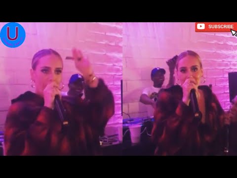 Adele took the crowd while singing Nicki Minaj Monster Verse.