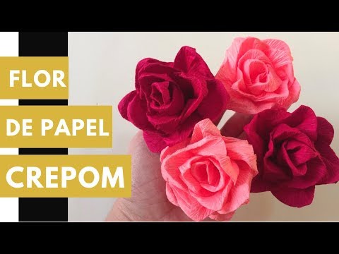 Artesanato: Como fazer lindas rosas de papel crepom