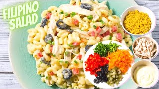 Filipino Chicken Macaroni Salad Recipe with condensed milk