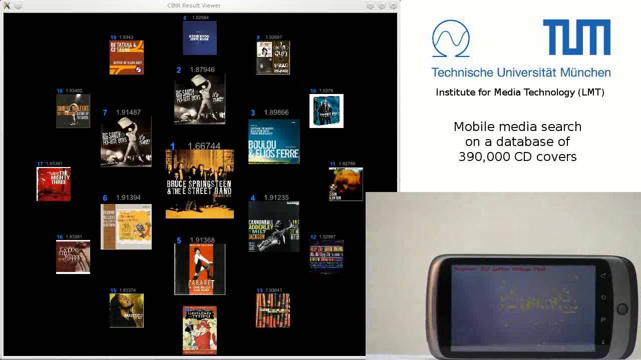 Content Based Image Retrieval: CD cover search
