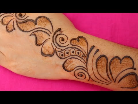 cute easy mehndi and simple style arabic mehndi designs 2022 // best mehndi ka designs by ramla