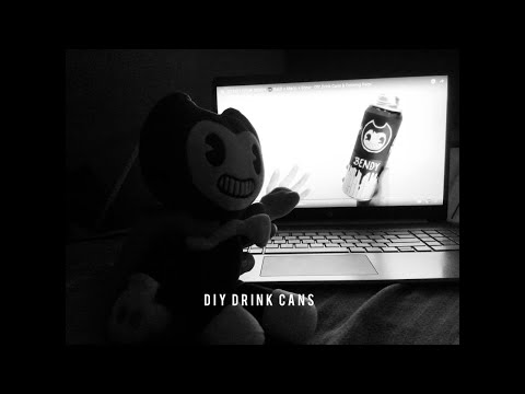 Bendy Reacts to DO NOT DRINK BENDY 😈 Baldi + Mario + Sonic - DIY Drink Cans & Coloring Page