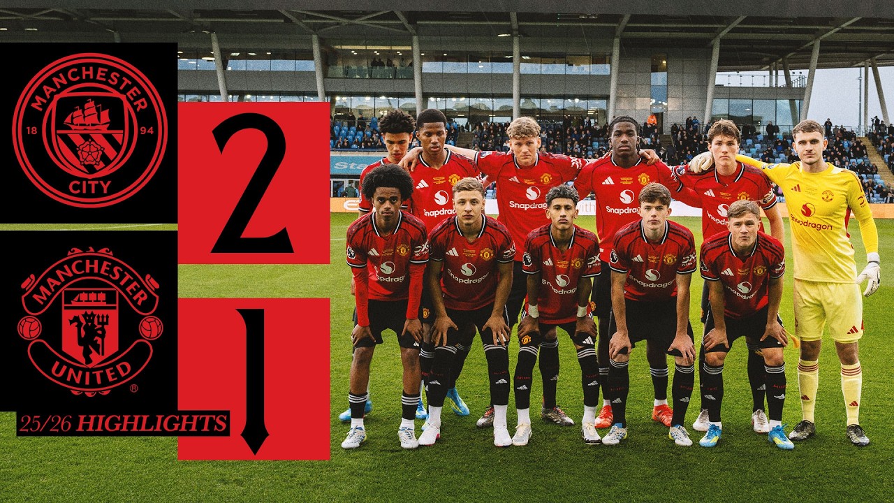 A Narrow Defeat | Man City v Man Utd | FA Youth Cup Final | Highlights