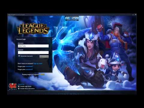 Snowdown Login Screen - League of legends