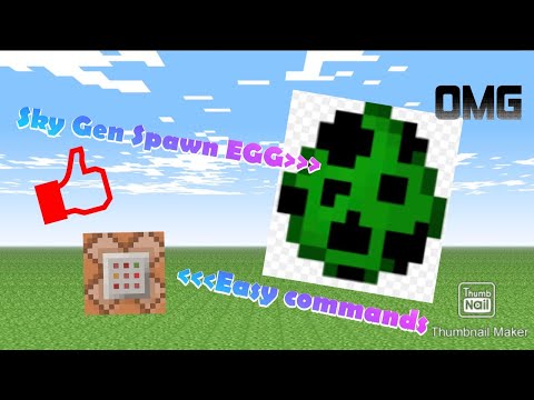 How To Make Sky Gen SPAWN EGGS!!!!! in Minecraft 2020!!