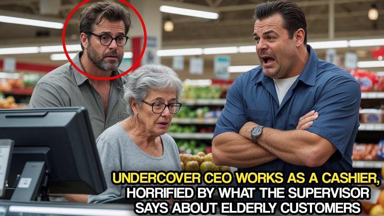 Undercover CEO Works as a Cashier, Horrified by What the Supervisor Says About Elderly Customers
