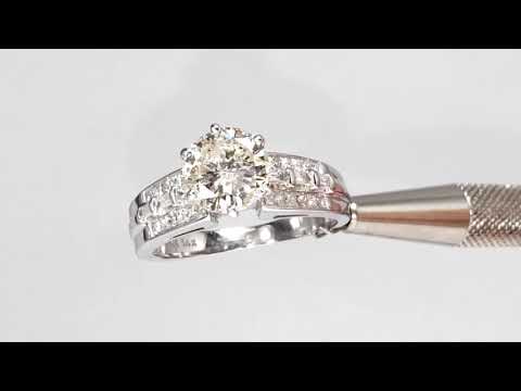 2.85ctw Round Diamond Engagement Ring I Color I1 Clarity