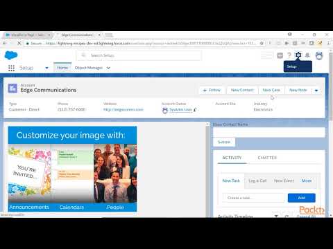 Salesforce Lightning Recipes Creating a VisualForce Page | packtpub com