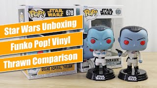 Funko Pop! Vinyl Grand Admiral Thrawn figures (Ahsoka & Rebels versions) - Star Wars Unboxing