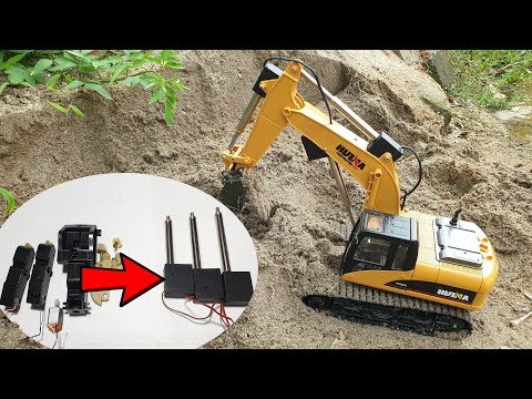 HOW TO UPGRADE HUINA RC EXCAVATOR using Arm Strength Servo