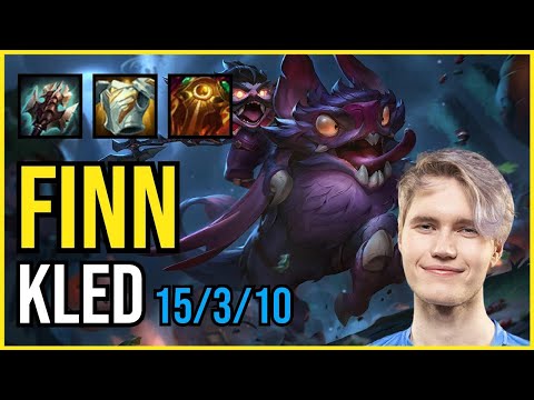 FINN - KLED vs. AATROX Top | EUW CHALLENGER | PATCH 11.1