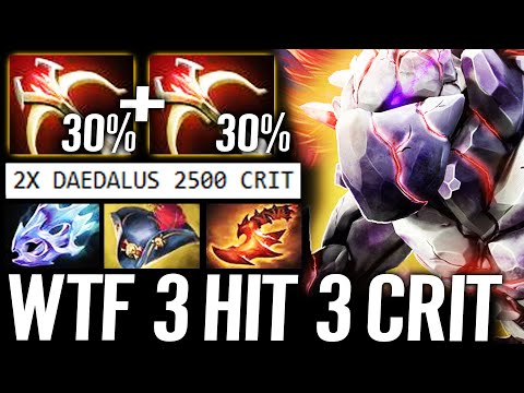 🔥 3 HIT 3 CRIT = 7500 DMG - Tiny 2x Daedalus Pirate Hat Max AS WTF Imba Counter CK Dota 2 Pro Carry