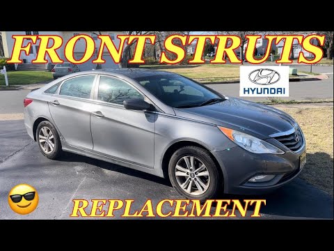 HYUNDAI SONATA FRONT STRUT REPLACEMENT - How to Change Front Struts on a Hyundai Sonata