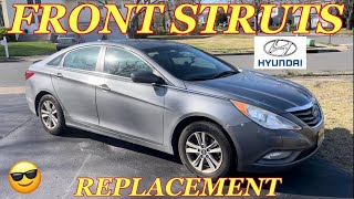 HYUNDAI SONATA FRONT STRUT REPLACEMENT - How to Change Front Struts on a Hyundai Sonata