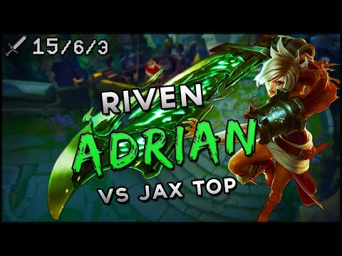 S7 | Adrian Riven vs Jax TOP | Ranked League VOD