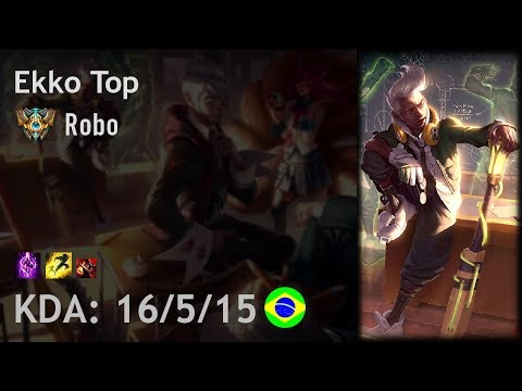 Ekko Top vs Yasuo - Robo - BR Challenger Patch 7.18