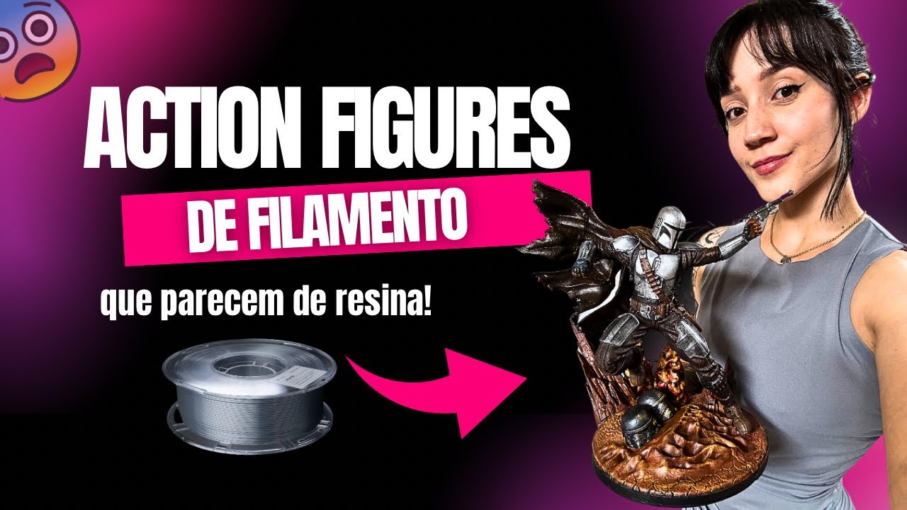 MOSTREI MEU SEGREDO PARA FAZER ACTION FIGURES DE FILAMENTO QUE PARECEM DE RESINA! - impressão 3D