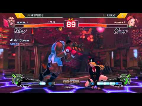 EG| PR Balrog (Balrog) vs EG| K-Brad (Cammy) SXSW USF4 Invitational Group A