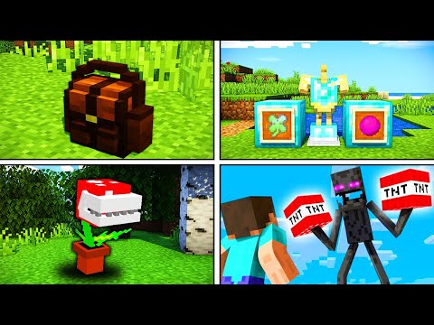 MİNECRAFT 1.14 ÖZEL EŞYALARI İLE OYNADIM - Minecraft