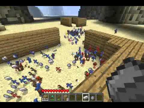 EPIC Minecraft Clay Soldiers Mod V3 CASTLE SIEGE! (+18)
