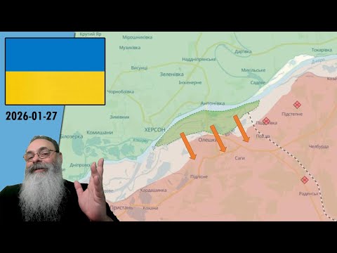 #Ukraine 2026-01-27: Russians abandon island in Dnipro near Kherson due to lack of personnel