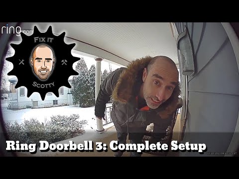 Ring Video Doorbell 3 and Chime - Complete Setup and Installation #ringdoorbell