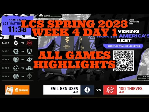 LCS Highlights Week 4 Day 1 All Games | LCS Spring 2023 | Highlights by Pro Esports Highlights