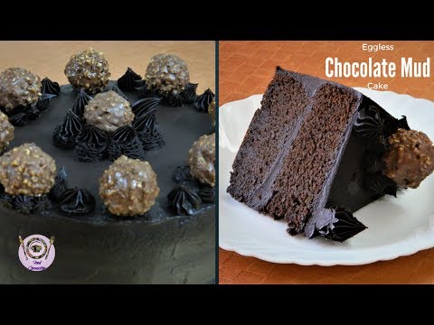 Eggless Chocolate Ferrero Rocher Mud Cake | Recipe For Beginners | Fudge Cake|Food Connection Video