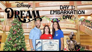 Disney Dream Embarkation Day & First Look at the Ship | NYE Week | Day 1 | Concierge | Dec 2025